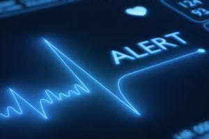 Imager of a cardiac alert