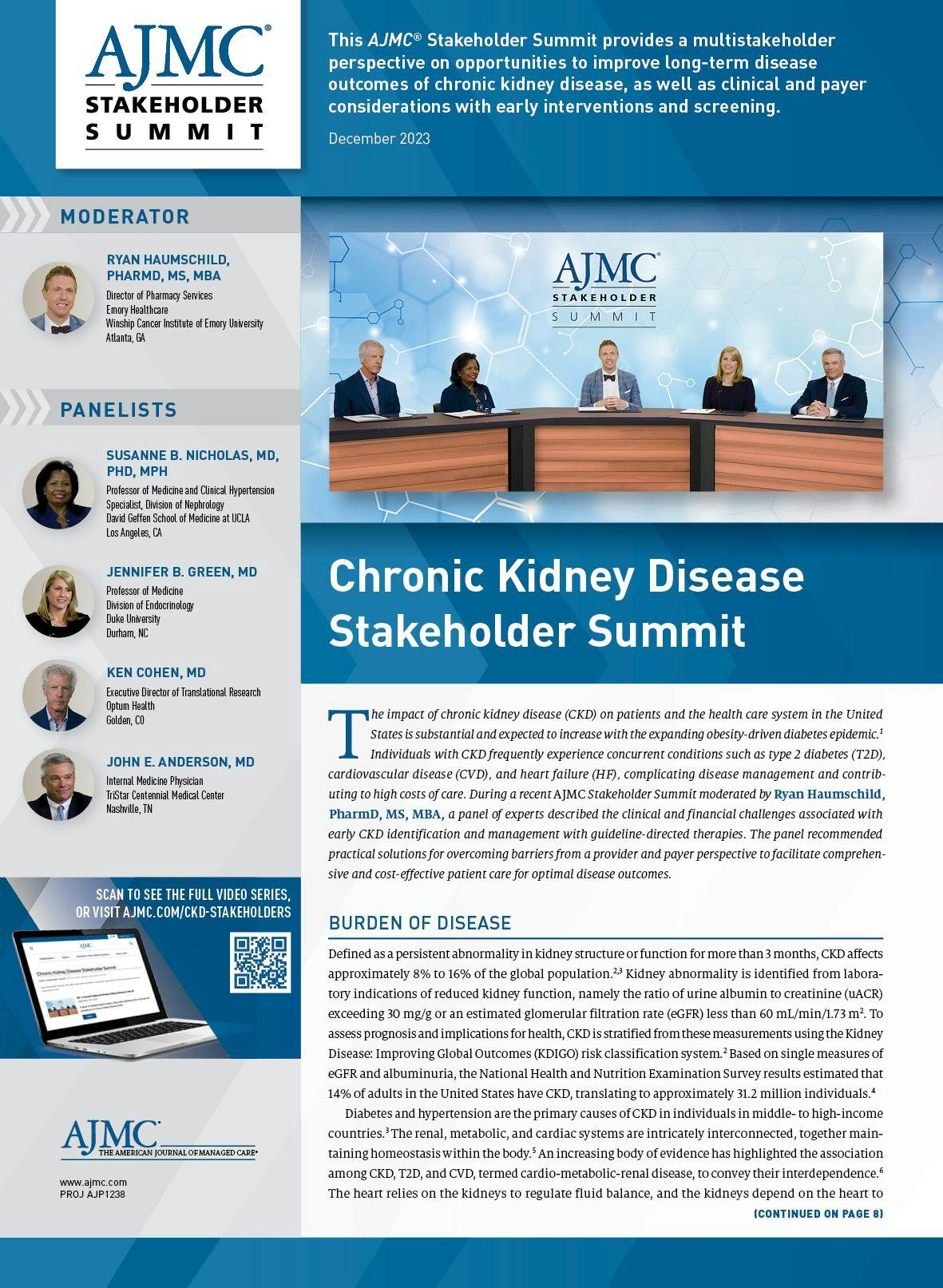 Chronic Kidney Disease Stakeholder Summit