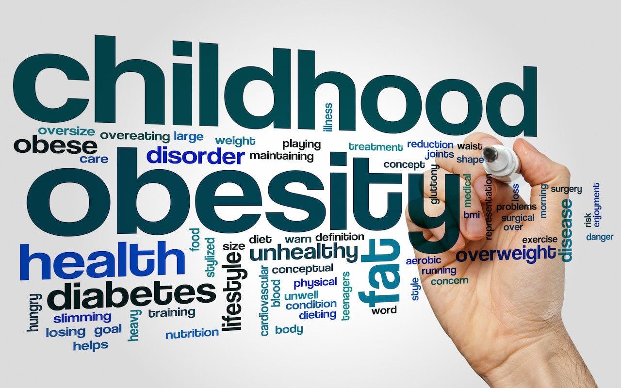 Childhood obesity word cloud: © ibreakstock - stock.adobe.com