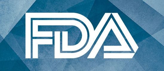 FDA logo on blue background