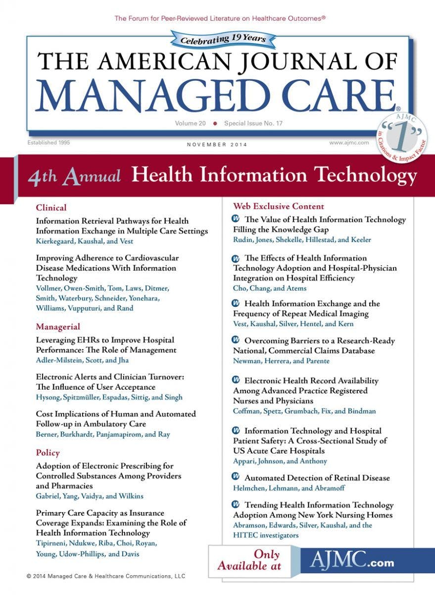 Special Issue: Health Information Technology