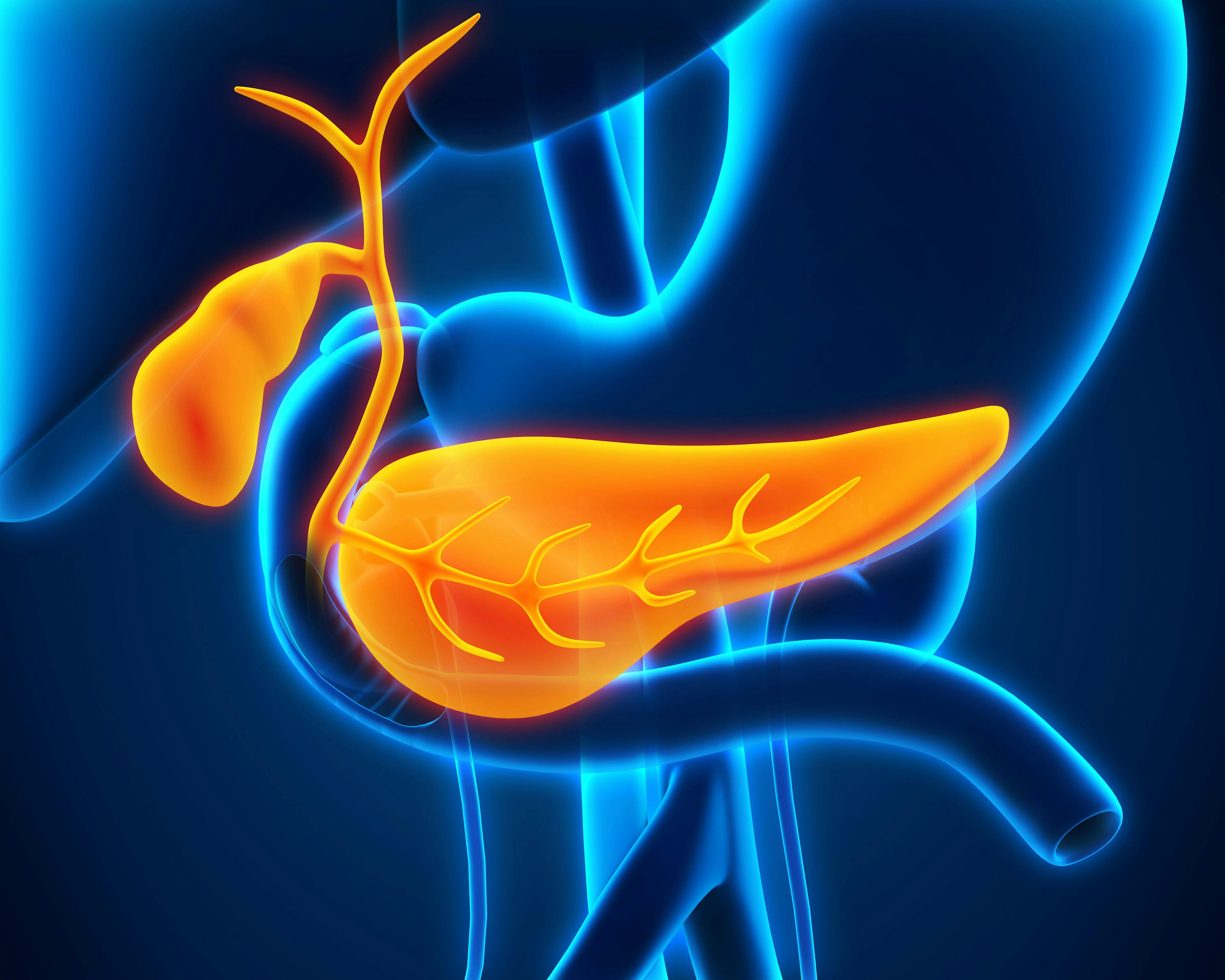 x-ray image of a pancreas