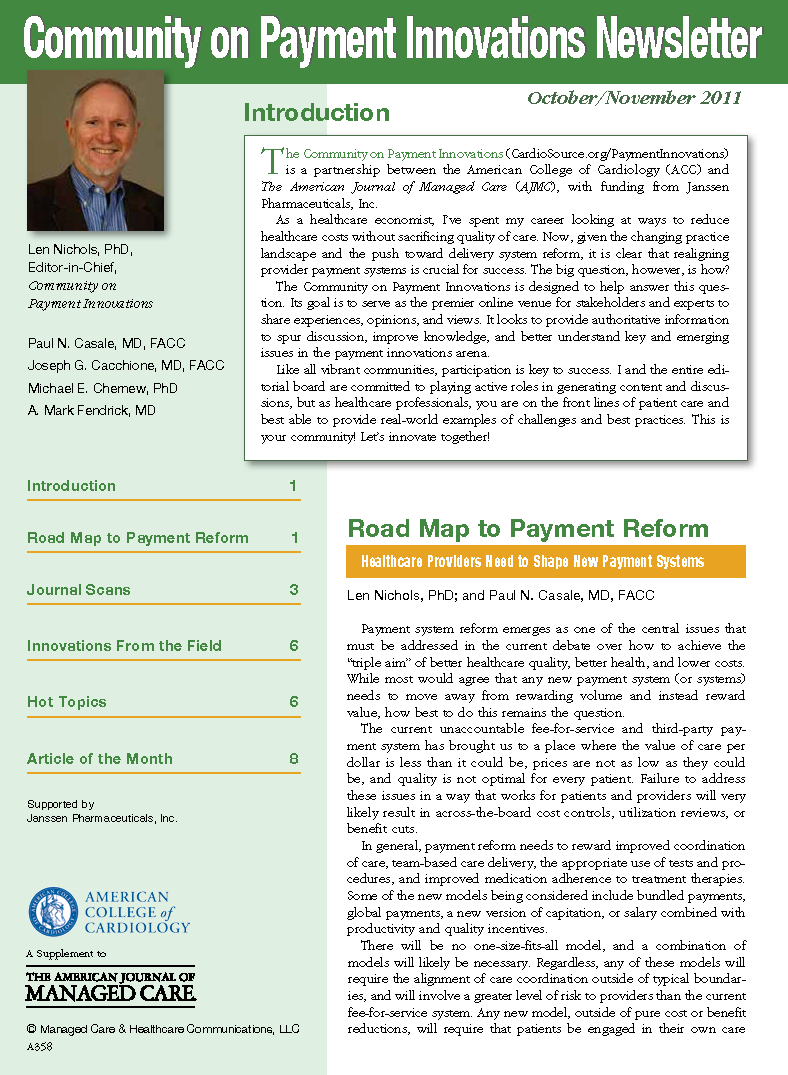 Community on Payment Innovations Newsletter - Oct/Nov 2011
