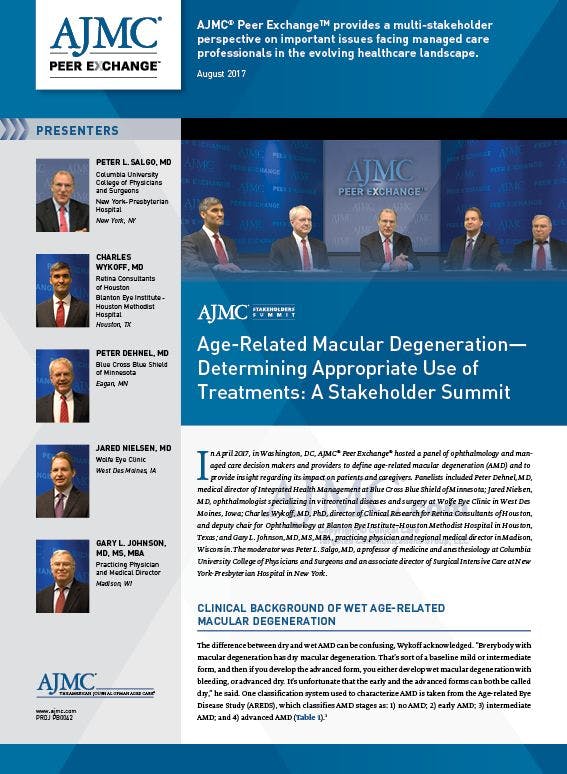 Age-Related Macular Degeneration Determining Appropriate Use of Treatments: A Stakeholder Summit