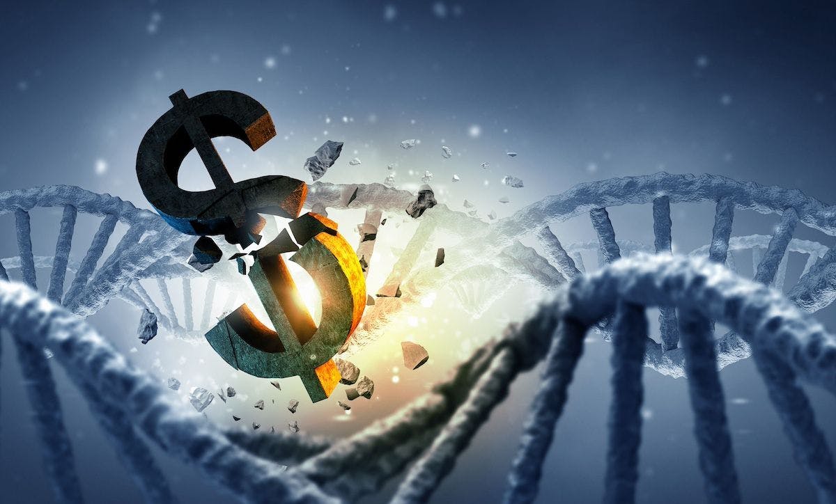 DNA molecule and dollar sign | Image credit: Sergey Nivens - stock.adobe.com