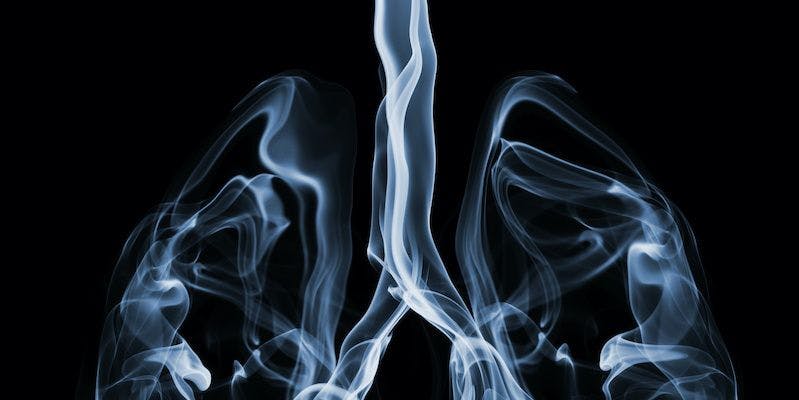 smoke in form of lungs