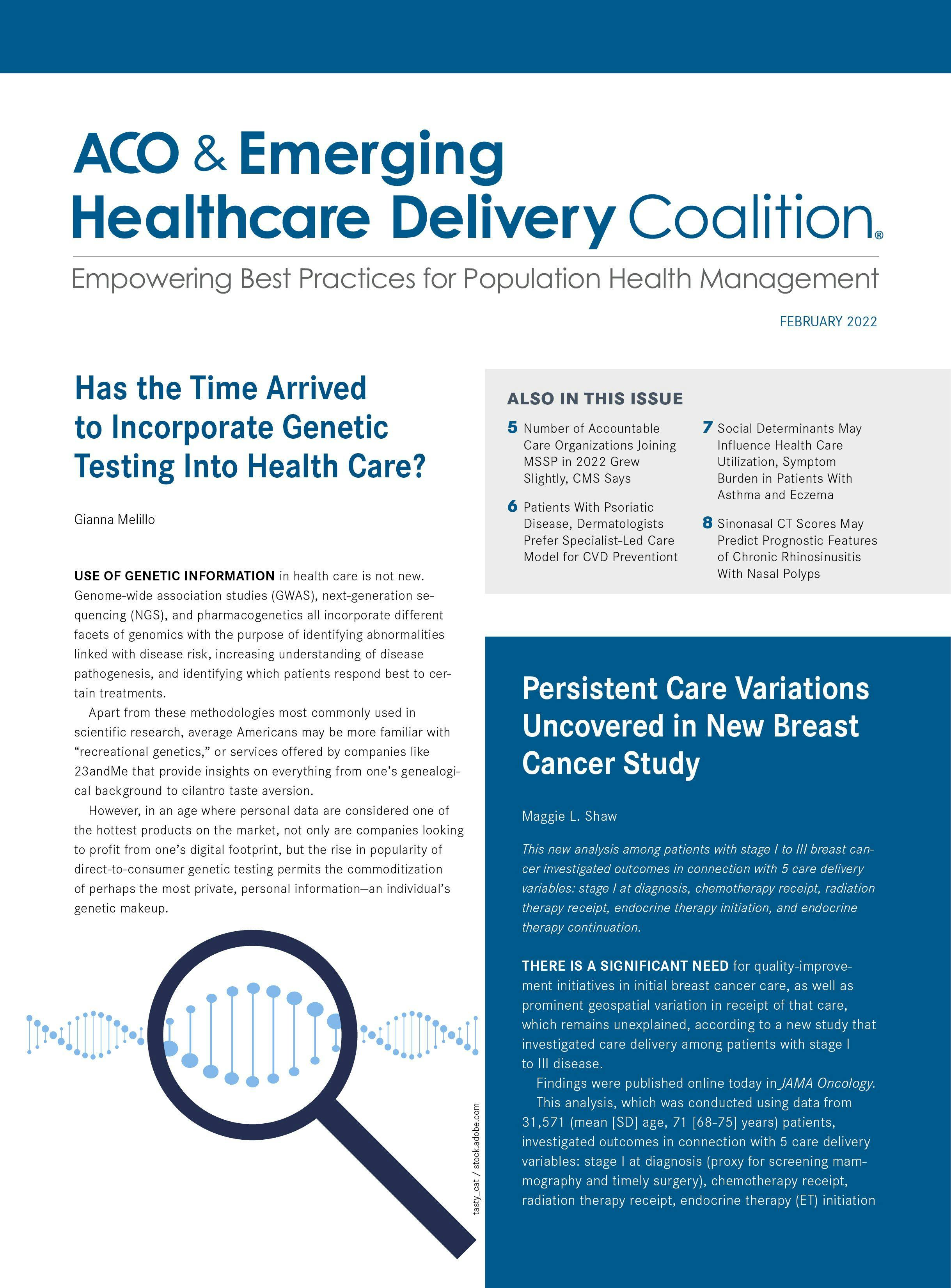 ACO & Emerging Healthcare Delivery Coalition®: February 2022