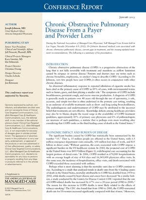 Chronic Obstructive Pulmonary Disease From a Payer and Provider Lens