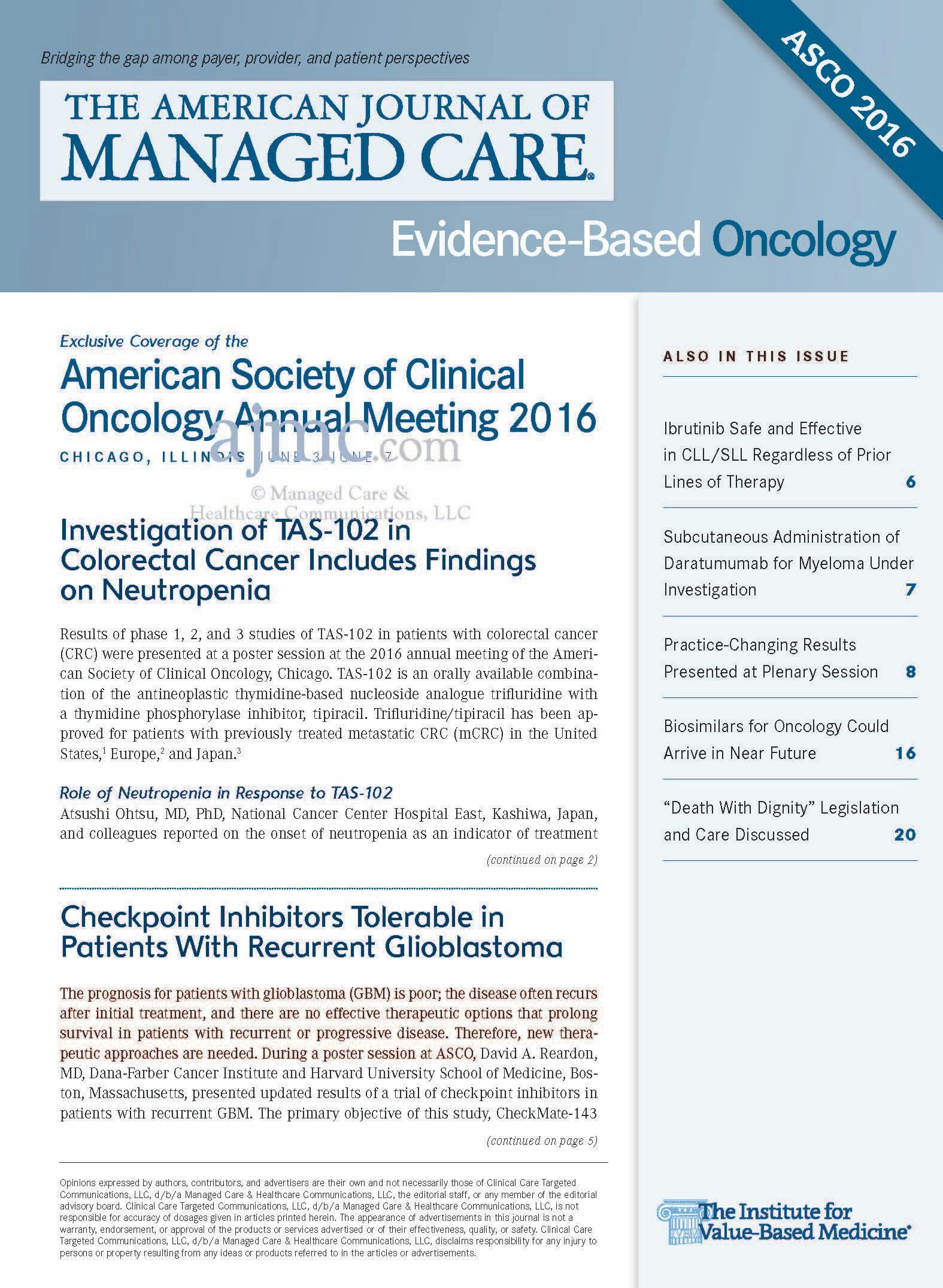 Exclusive Coverage of the American Society of Clinical Oncology Annual Meeting 2016 Chicago, Illinoi