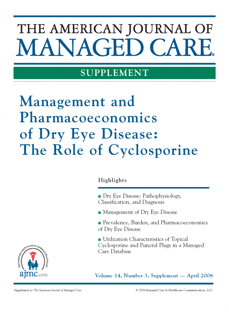 Management and Pharmacoeconomics of Dry Eye Disease: The Role of Cyclosporine