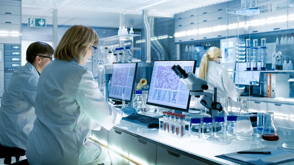 researchers in a laboratory