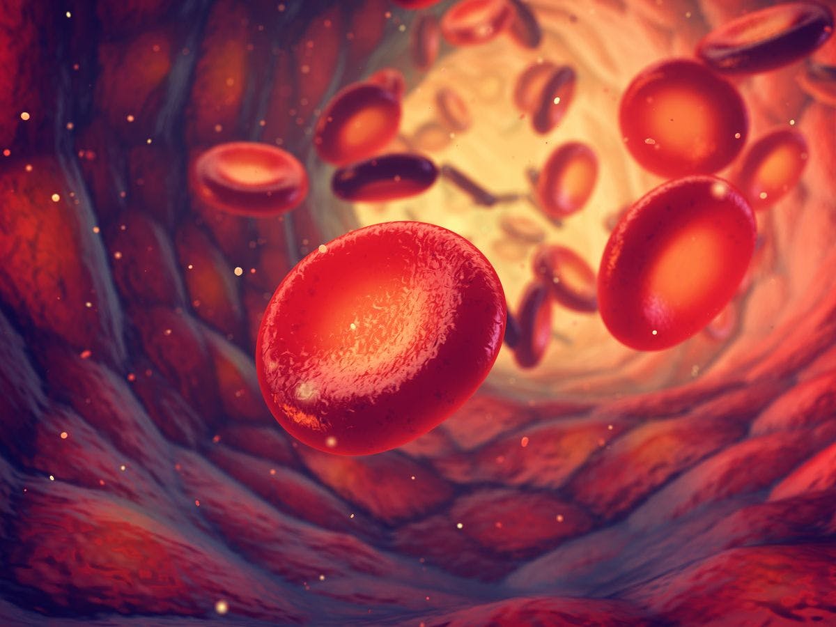 Image of blood flowing