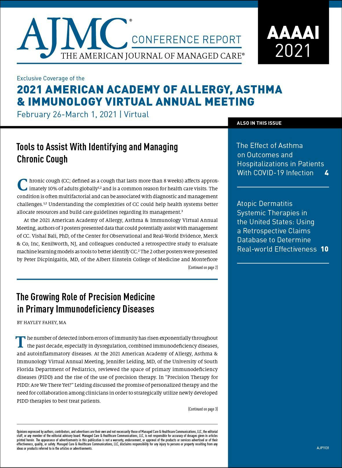 Exclusive Coverage of the 2021 American Academy of Allergy, Asthma & Immunology Virtual Annual Meeting