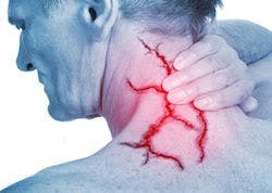 image of pain in neck