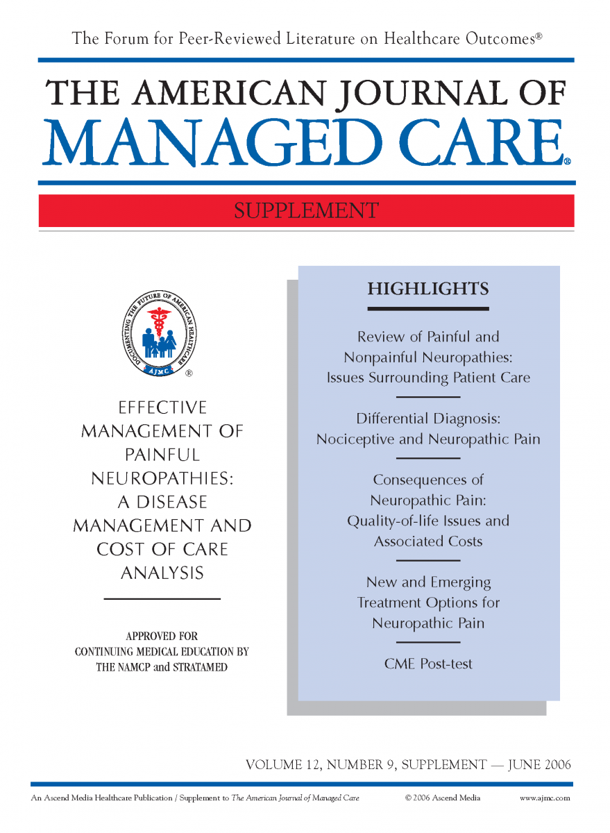 Effective Management of Painful Neuropathies: A Disease Management and Cost of Care Analysis