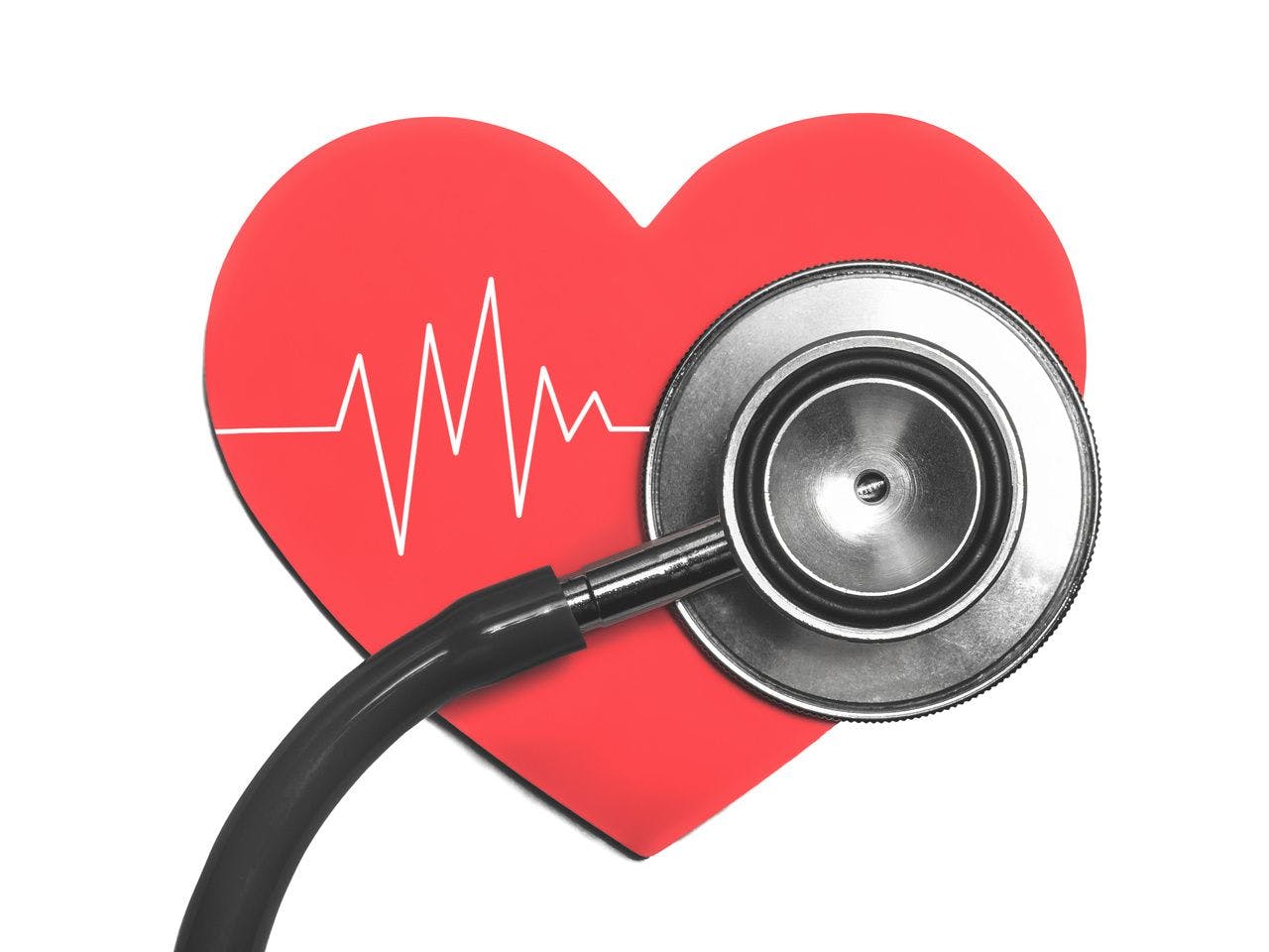 heart rhythm and stethoscope