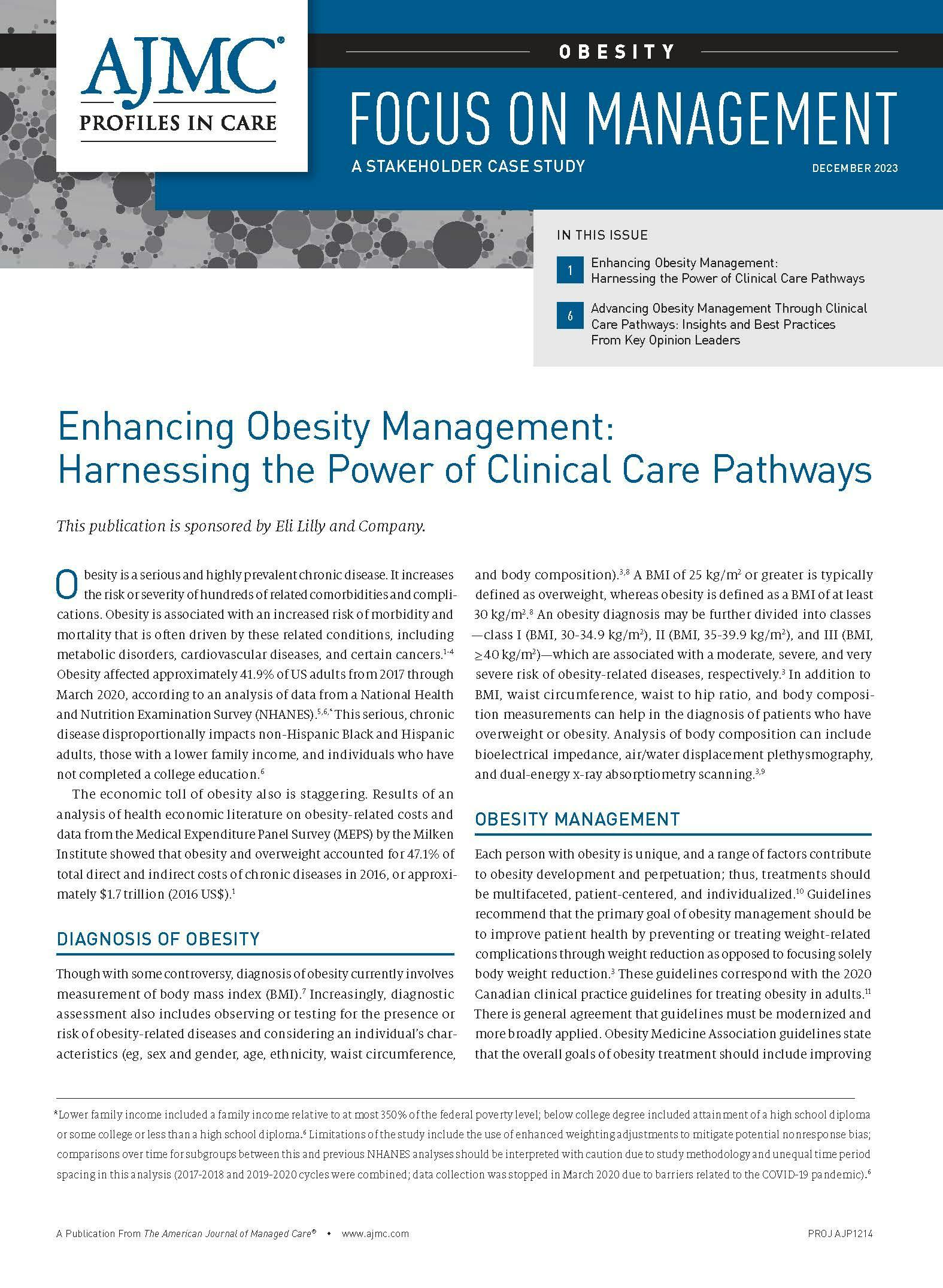 Enhancing Obesity Management: Harnessing the Power of Clinical Care Pathways
