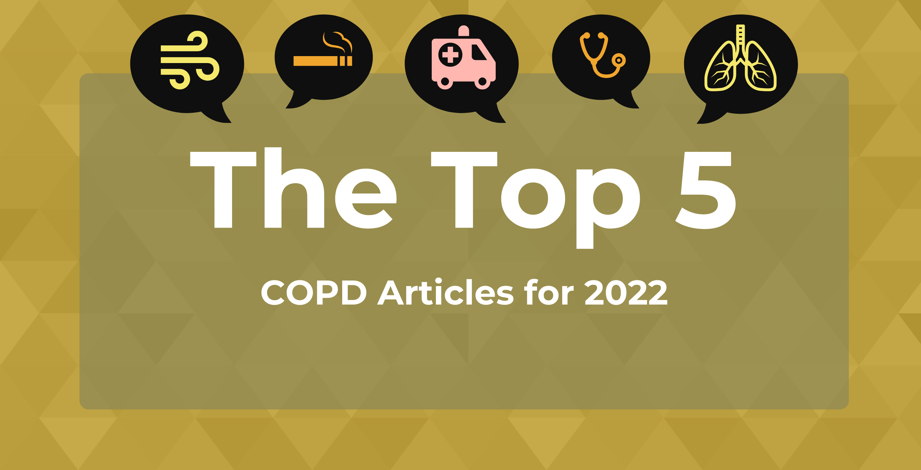 image with "The Top COPD Articles of 2022"