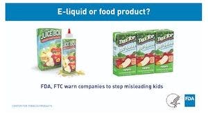 FDA, FTC Warn 13 Firms for Selling Vaping Juice With Kid-Friendly Appeal