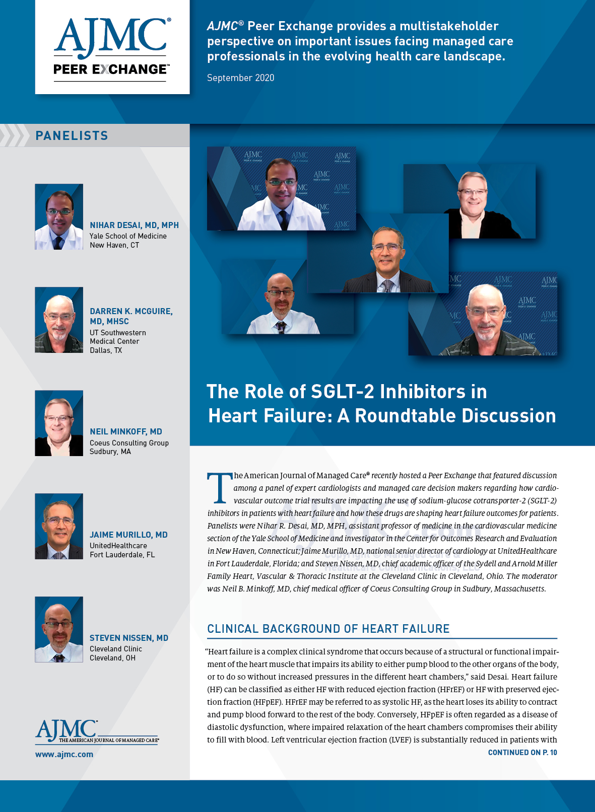 The Role of SGLT-2 Inhibitors in Heart Failure: A Roundtable Discussion 