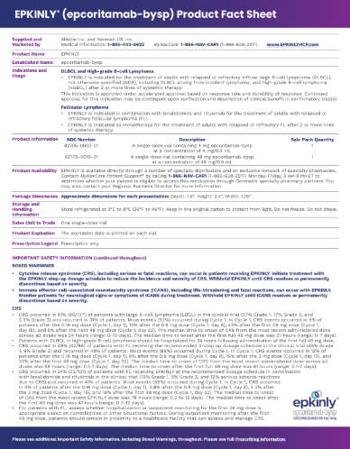 EPKINLY Product Fact Sheet